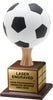 Full Size Soccer Ball Trophy on Genuine Walnut Base [TPP1L-PLS-SC]