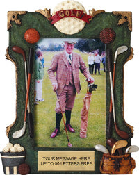 Golf Painted Resin Photo Frame [RPHM7-GL]