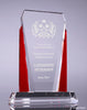 Bethesda Optical Crystal Award - Red 7 inch [CPBETH7-RED]