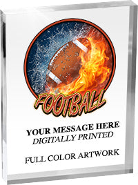 Football Vibrix Acrylic Award [ACB68V-FB]