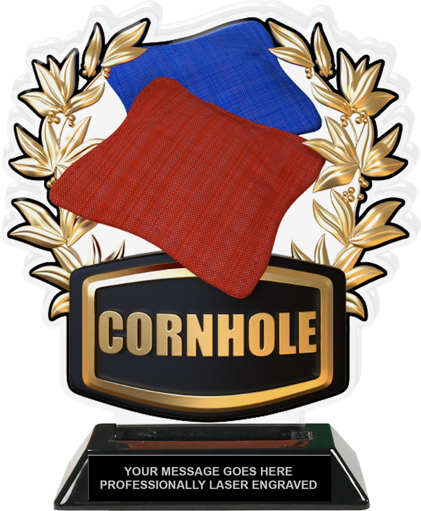 Cornhole Colorix-T Acrylic Trophy- 8.25 inch [TACR8-CRNHL-Q]