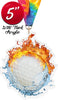 Golf Fire & Water Colorix-M Acrylic Medal [MACR5-FW-GL-Q]
