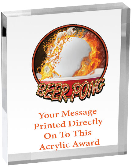 Beer Pong Vibrix Acrylic Award [A45BV-BRPNG]
