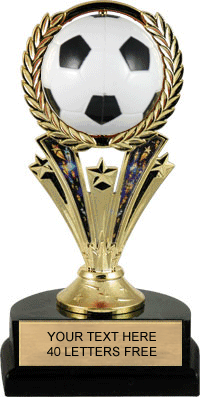 Soccer Trophy with Spinning Ball [TSB2D-SC]
