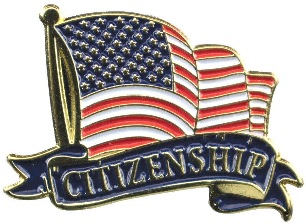Citizenship Academic Lapel Torch Pin [LPSE213]