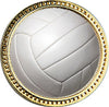 Volleyball Round Insert Pin [P78RI-VB2]