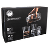 25oz Square Glass Decanter Set with Four 11 oz. Glasses [DWJ301S]