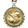 2.75 inch Baseball Diecast Medal with Diamond Cut Border [MM275DC-BS]