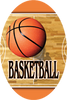 Basketball- Aerial Oval Insert [OV-1902]