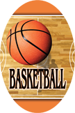 Basketball- Aerial Oval Insert [OV-1902]