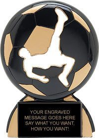 Soccer Male Shadow Resin Trophy [RP247SD-SCM]