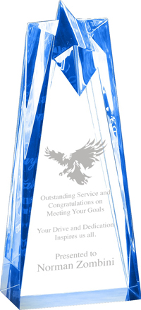 Sculpted Acrylic Blue Stars [A8SSCB]