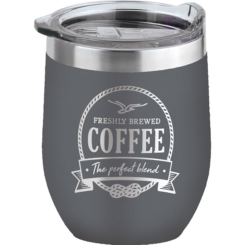 TahoeÂ© 16 oz Wine Tumbler with Premium Slide Lid - Dark Grey [TMLG16-DGRY]