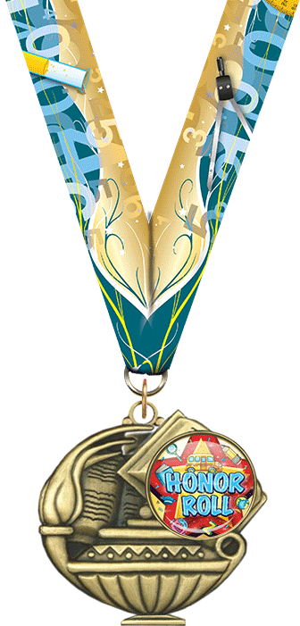 2" Honor Roll Insert Academic Medal [MAP2-i-HNRL]