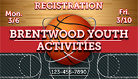 Basketball 3 x 5 Vinyl Banner- Court  [VB-BK-CRT-35]