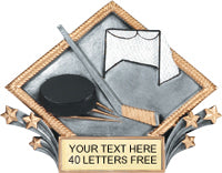 Hockey Color Diamond Resin Trophy [RCD75-HK]