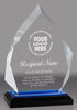 Acrylic Diamond with Blue Reflective Bottom - 7.75 inch [ADIA7-BLU]
