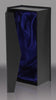Teardrop-Shaped Art Glass with Sapphire - Bronze & Green Highlights [AGM44]