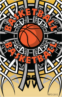 Basketball- Tribal Plaque Insert [BBP-2155]