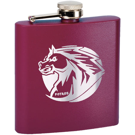TahoeÂ© Powder Coated Insulated 6 oz Flask - Maroon [TMLG19-MRN]