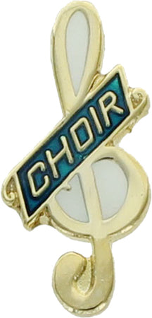Choir G Clef Enameled Pin [PCM-MC-CLF-82]