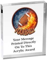 Football Vibrix Acrylic Award [A45BV-FB]