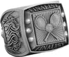 Finalist Championship Ring with Activity Insert-Tennis Silver [RGSJ-S-FIN-TN]