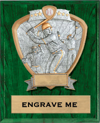 Baseball Sport Legend Shield Plaque 9"x12" [P9RSLS-BS]