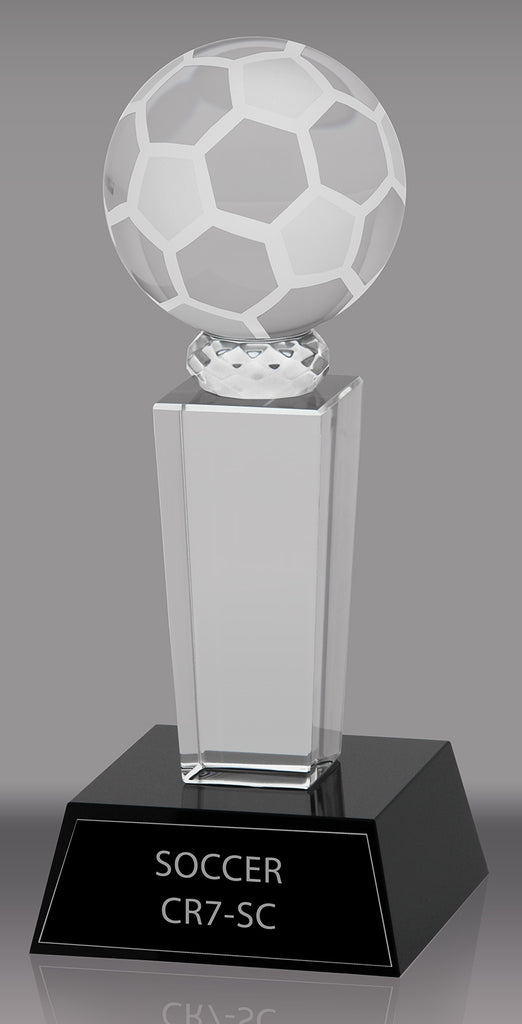 Crystal Soccer Award- 7 inch [CR7-SC-X]