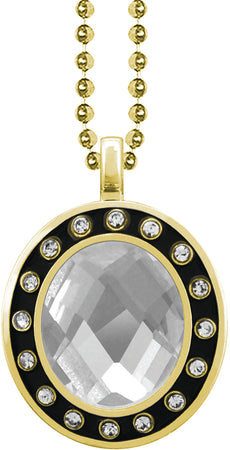 Clear Gem Gold Charm [CSOV-16STN-STN-CLR-G]