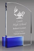 Crystal Arch Award with Cobalt Blue Stand [CF219-8-BL-X]