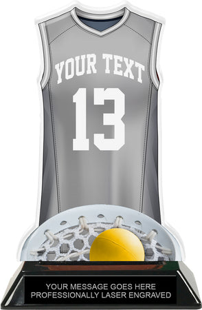 Lacrosse Female Jersey Colorix-T Acrylic Trophy- Gray [TACR7-JSY-LC-GRY-F-Q]