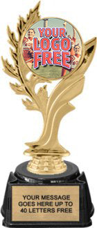 Golden Leaf Custom Insert Trophy on Synthetic Regal Base [TXRGi-C51]