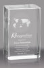 Beveled Global Crystal Award - 3.5 inch [CGBEV-S-X]