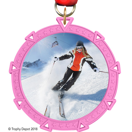 2.5" Pink Starforce Insert Medal - TD Exclusive! [M36STR-PNK]