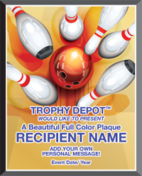 Bowling Graphix Plaque [PGFX912-BW]