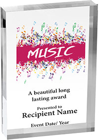 Music Vibrix Acrylic Award [ACB57V-MC]