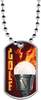 Golf Flaming Torch Dog Tags [DTFLM-GL-107]