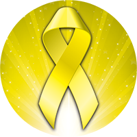 Awareness Ribbon - Yellow Insert [TD-4024]