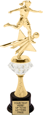 Soccer Female Rising Star Diamond Riser Trophy [TRDDRSS-11-SCF]