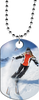 Skiing Monster Dog Tag [DTXL-SKI]