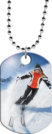 Skiing Monster Dog Tag [DTXL-SKI]