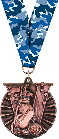 Golf Victory Medal- Bronze [MVM2-GL-B]