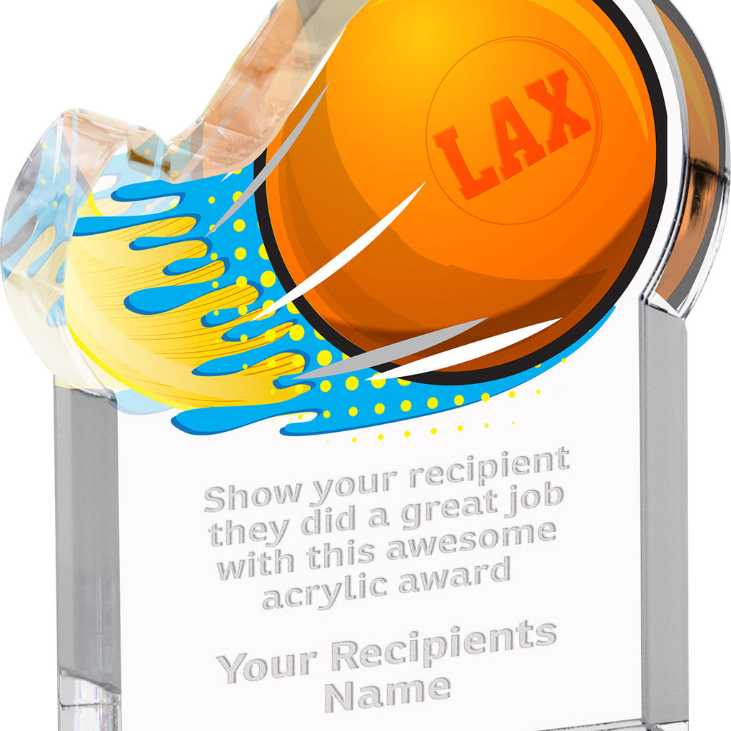 Lacrosse Splatters Acrylic Awards