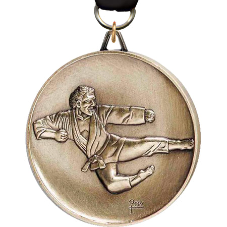 2.5 inch Premium Satin Finish Medal - Martial Arts Male [MF92-MA]
