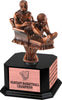 Bronze Finish Armchair Fantasy Basketball Sculpture on Monument Base [MBAF-FBK-9-B]