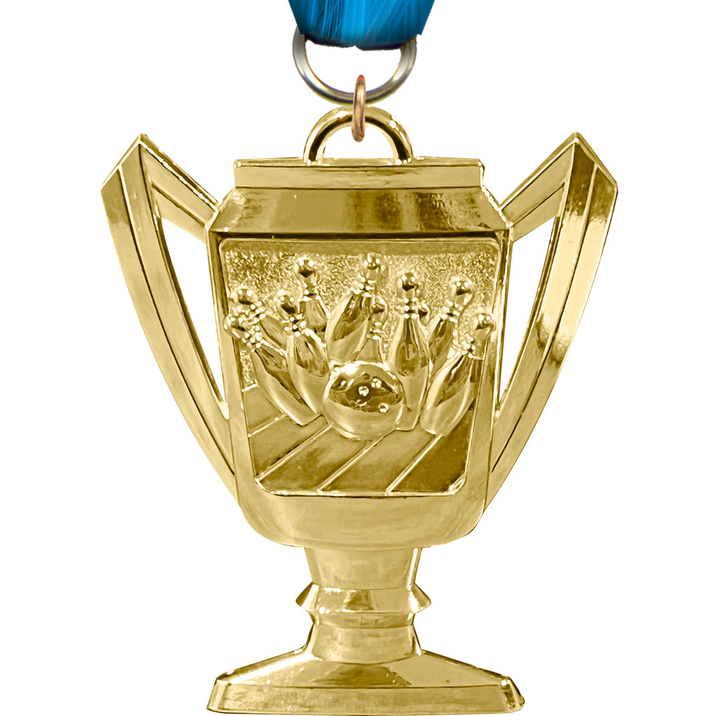 Bowling Bright Gold Trophy Cup Medal [MTM27-BW]
