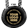 6 inch Champion Chain w/ Black Engraving Plate - Black [CECSP-K-BLK]