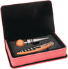 2 Piece Leatherette Wine Tool Set- Pink [WTS18J]