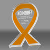 Orange Awareness Ribbon Acrylic Award - 5 inch [ATRIB-ORG-5-Q]